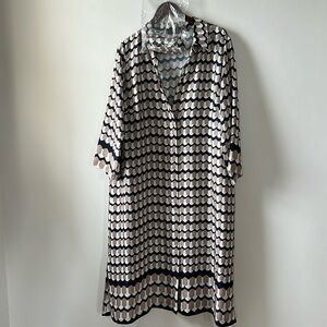 Shirt dress silk